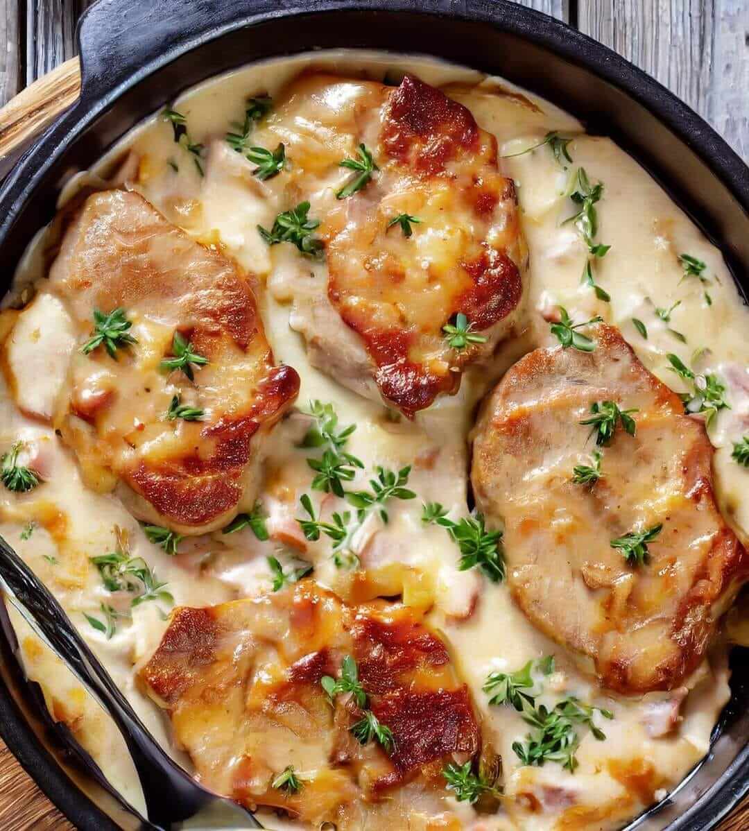 Smothered Pork Chop Scalloped Potato Casserole More Recipes